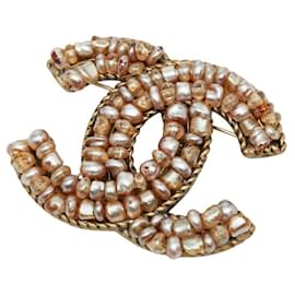 Broche Chanel Dorée Doré
