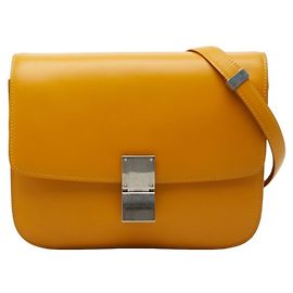 Céline Borsa a Spalla Celine Classic Box Medium Giallo