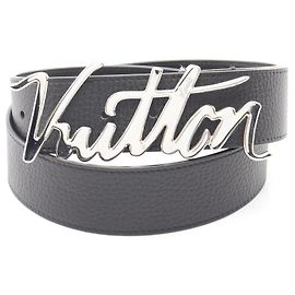 Louis Vuitton LV Autograph Leather Belt Black
