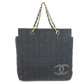 Sac cabas Chanel Chocolate Bar Noir