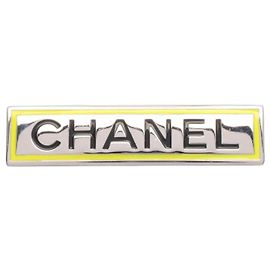 Spilla Chanel Argento e Giallo Argento Giallo