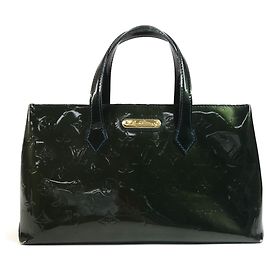 Sac cabas Louis Vuitton Monogram Vernis Wilshire PM Bleu