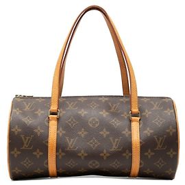 Bolso Louis Vuitton Monogram Papillon 30 Castaño Monograma