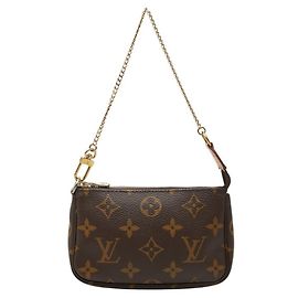 Louis Vuitton Monogram Mini Pochette Accessoires Marron Monogramme