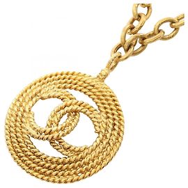 Chanel Coco Mark Halskette vergoldet Golden