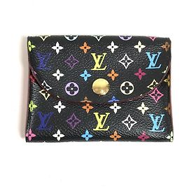 Tarjetero Louis Vuitton Monogram Multicolore Negro Multicolor