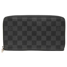 Portafoglio lungo Louis Vuitton Damier Graphite Nero Damier ebene
