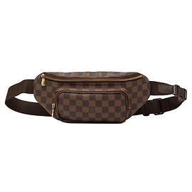 Borsa a tracolla Louis Vuitton in tela Damier Marrone Damier ebene