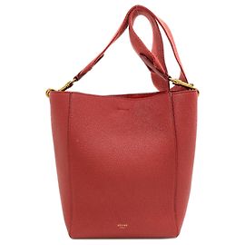 Céline Borsa a tracolla a secchiello Sangle Celine Rosso
