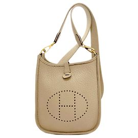 Hermès Sac à épaule Hermes Evelyne TPM Beige