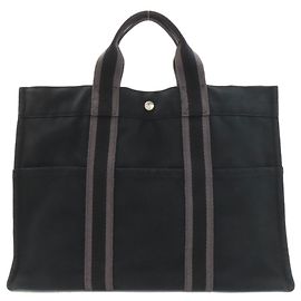 Hermès Hermes Sac Fourre-Tout MM Tote Bag Nero