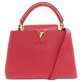Louis Vuitton Capucines BB Handbag Red