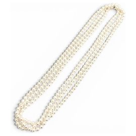 Tiffany & Co Perlen-Wrap-Halskette Tiffany Ziegfeld Collection Weiß
