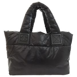 Sac cabas Chanel Coco Cocoon en nylon noir Noir
