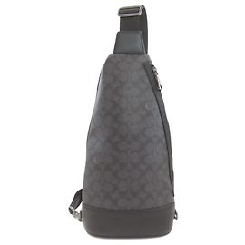 Borsa a tracolla Coach CY801 Dominique Signature Nero