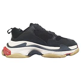 Baskets Triple S Balenciaga en polyester noir Noir