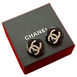Orecchini a clip Chanel Coco Mark Nero