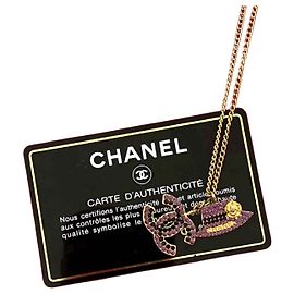 Collier pendentif Chanel Coco Mark Hat Doré
