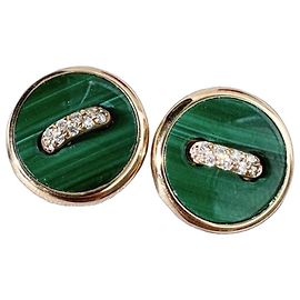 Orecchini Pomellato Pom Pom Dot in Malachite e Diamanti Verde