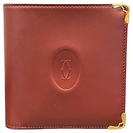 Cartier Must Line Bi-fold Wallet Red