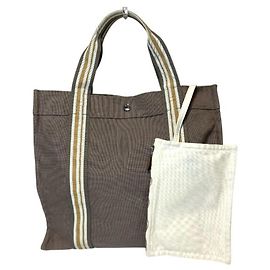 Hermès Hermes Nomade Sac de Plage PM Sac à main Cabas Marron Gris