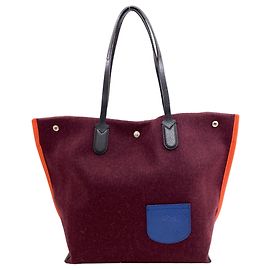 Sac cabas Longchamp Essential Bleu Orange Bordeaux