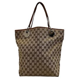 Borsa Tote Gucci GG Canvas Beige Arancione