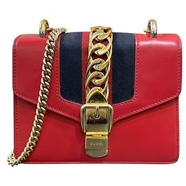 Handtasche/Schultertasche Gucci Sylvie 431666 Rot