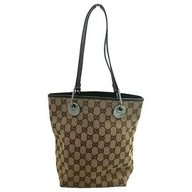 Borsa a Spalla Gucci GG Canvas Marrone