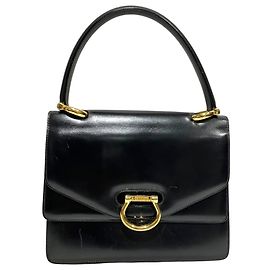 Céline Borsa Double Flap Celine Gancini Hardware Nero