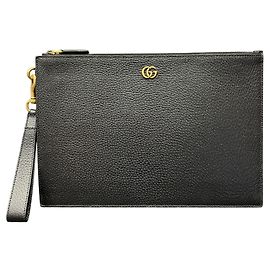 Gucci Marmont Leather Briefcase Black