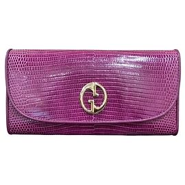 Gucci Double G Continental Wallet Pink Red Purple