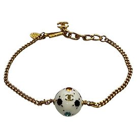 Bracciale Chanel Coco Mark 98P Soccer Ball per donna Bianco D'oro