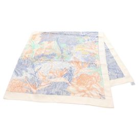 Hermès Sciarpa Hermes Carre Geant 140 FAUBOURG TROPICAL Multicolore Crudo