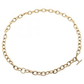 Yves Saint Laurent Goldfarbener Kettengürtel Golden