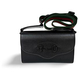 Gucci Horsebit 1955 Shoulder Bag Leather Small Black