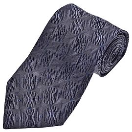 Gucci Geometric Pattern Silk Tie Dark blue