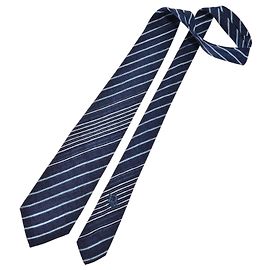 Corbata de seda a rayas Christian Dior Azul