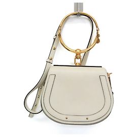 Chloé Borsa a tracolla Chloe Nile in pelle Small Beige
