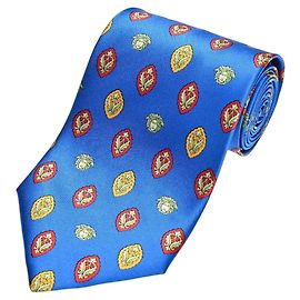 Gianni Versace Cravatta in seta Medusa Head Blu