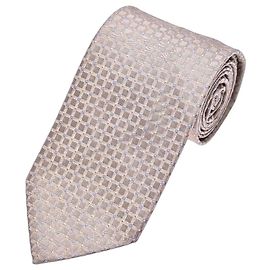 Prada Corbata de Jacquard de Seda Beige