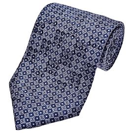 Givenchy Seidenkrawatte mit Logo-Print Blau