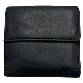Christian Dior Trifold Flap leather mini Black