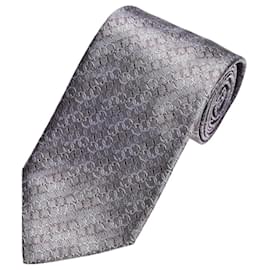 Gucci Grey Silk Patterned Tie Grey