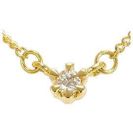 Autre Marque Collier en or jaune 18K avec diamant Doré