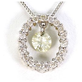 Autre Marque Colar de ouro branco 18K e diamantes Dourado