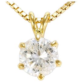 Autre Marque Collier en or jaune 18K avec diamant Doré