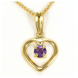 Autre Marque Collier en or jaune 18K avec améthyste Doré