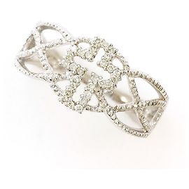 Autre Marque 18K Weißgold Diamantring Golden