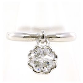 Autre Marque 18K Weißgold-Ring mit Zirkonia Golden